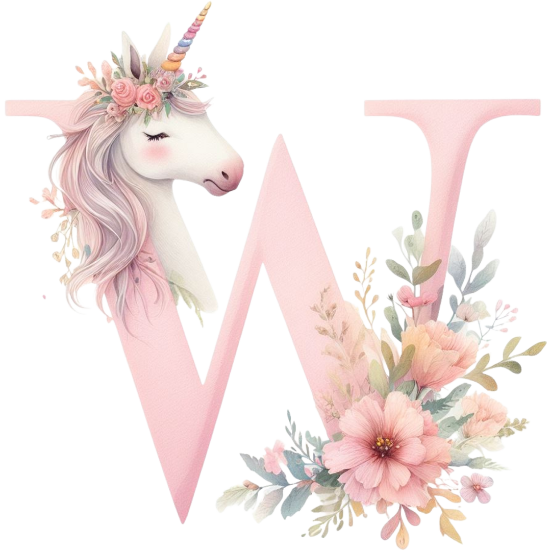 Unicorn Initial Backpack