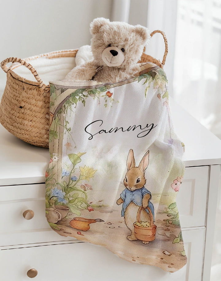 Personalised Peter Rabbit Blanket