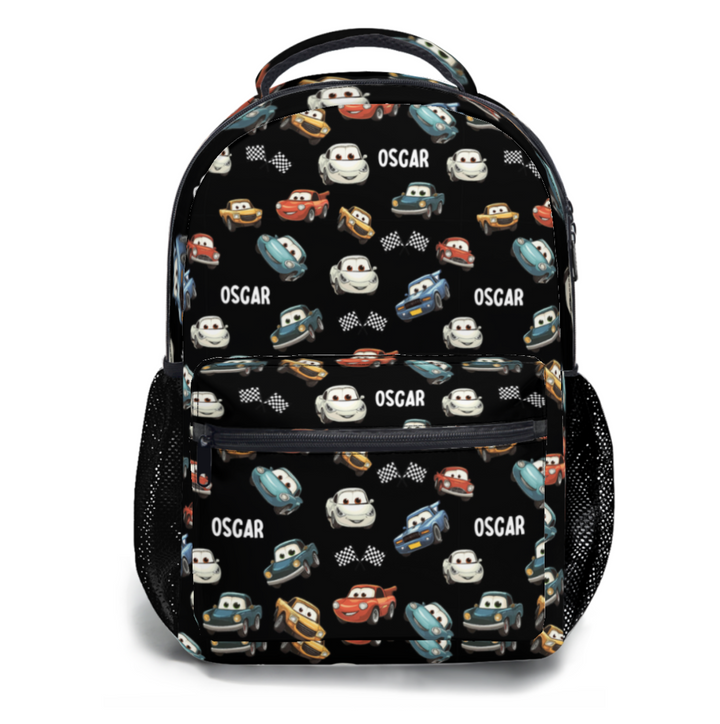 cars Personalised Kids Backpack