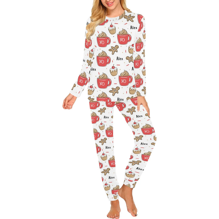 Personalised Christmas Women's Pyjamas - Long Sleeve - The Custom Co