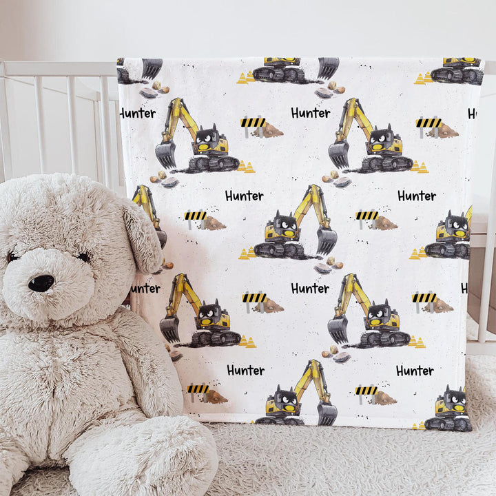 personalised baby blankets trucks