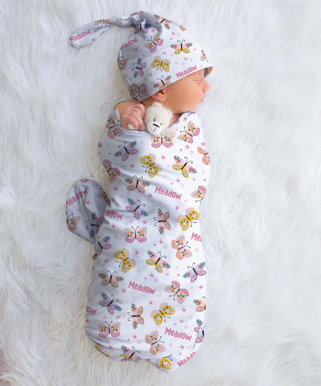 butterfly baby swaddle