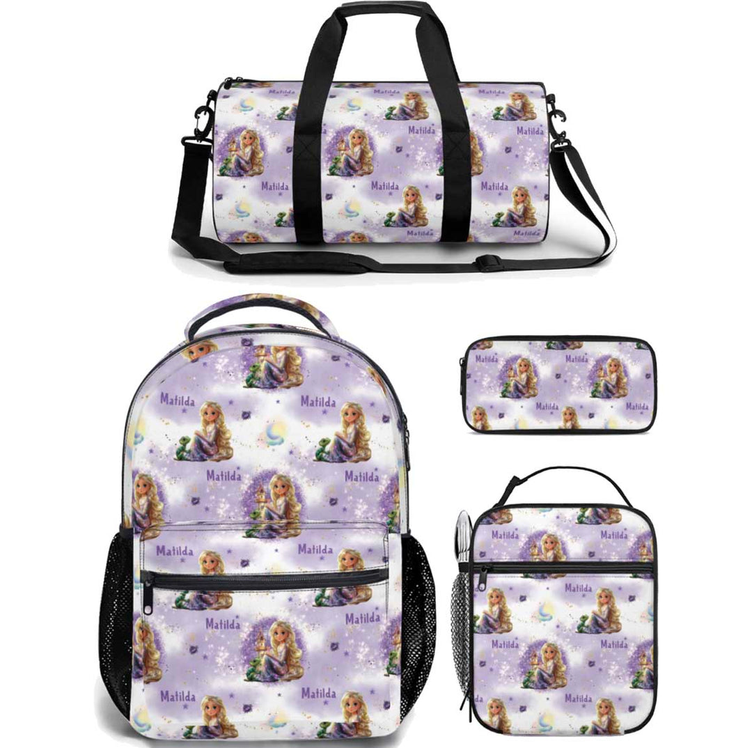 Personalised Duffle Bag, Backpack, Lunch Bag + Pencil Case Value Combo