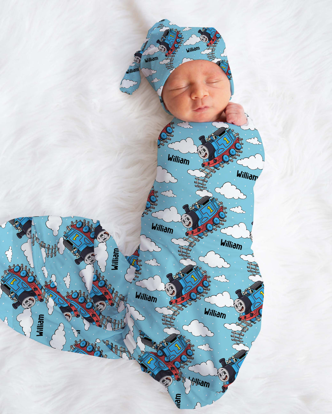 personalised baby swaddle boys