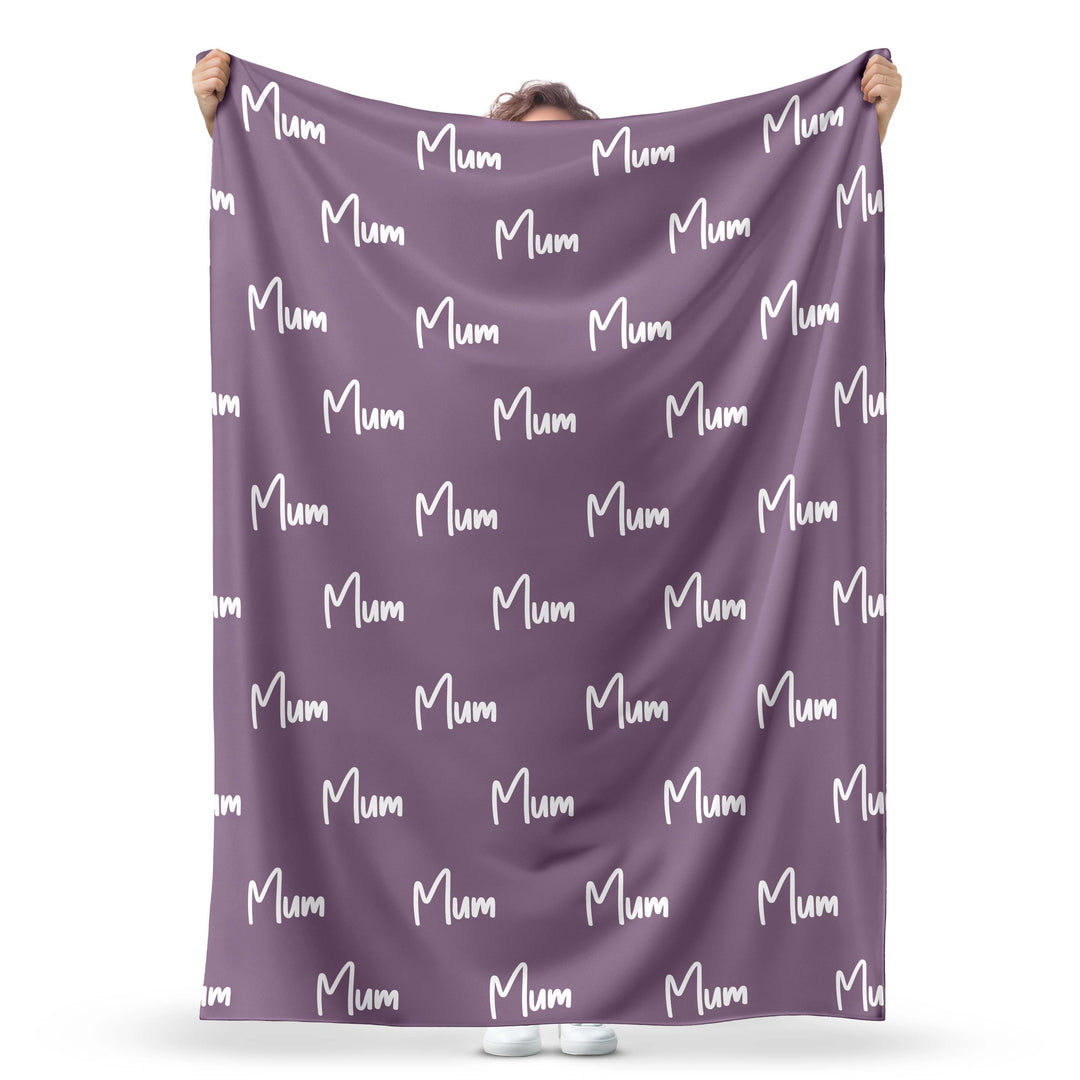 name blanket dusty purple