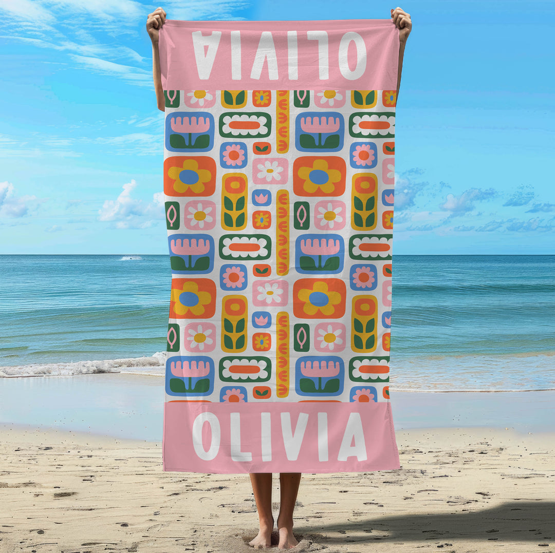 custom quick dry towel for the beach