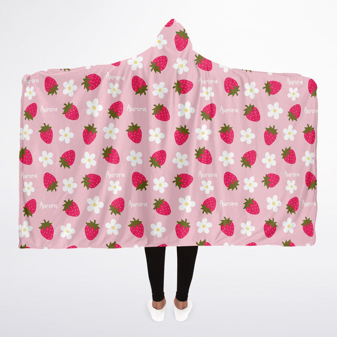 HOODED BLANKET STRAWBERRY