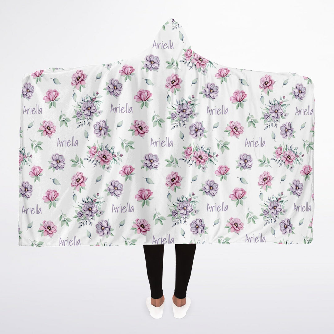 HOODED BLANKET FLORAL