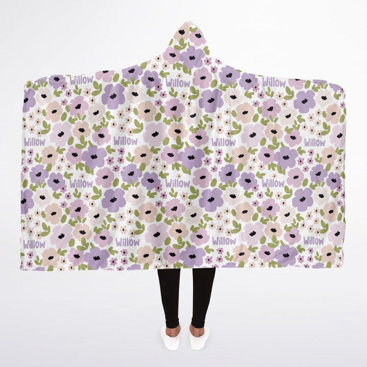 HOODED BLANKET FLORAL