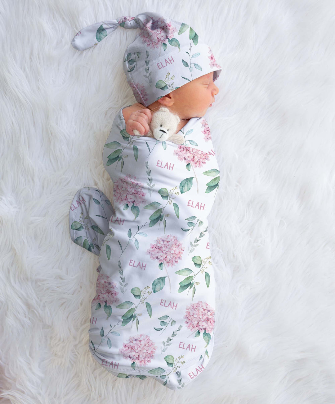 floral baby swaddle