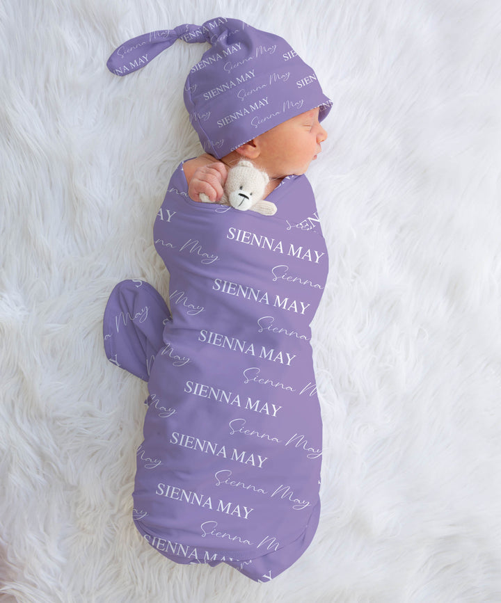 BABY SWADDLE BLANKET  IRIS