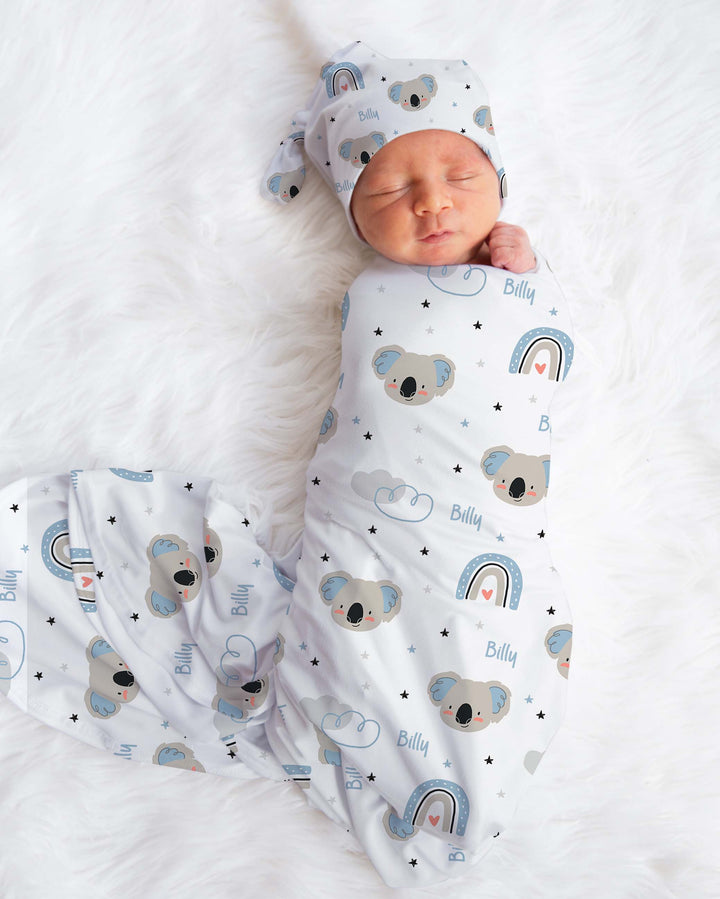 koala personalised swaddle