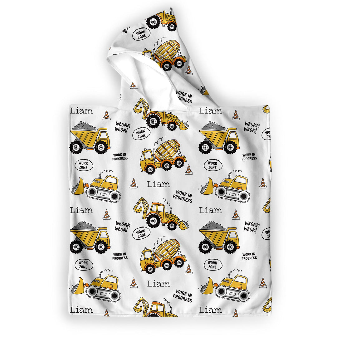 trucks kids hooded towel