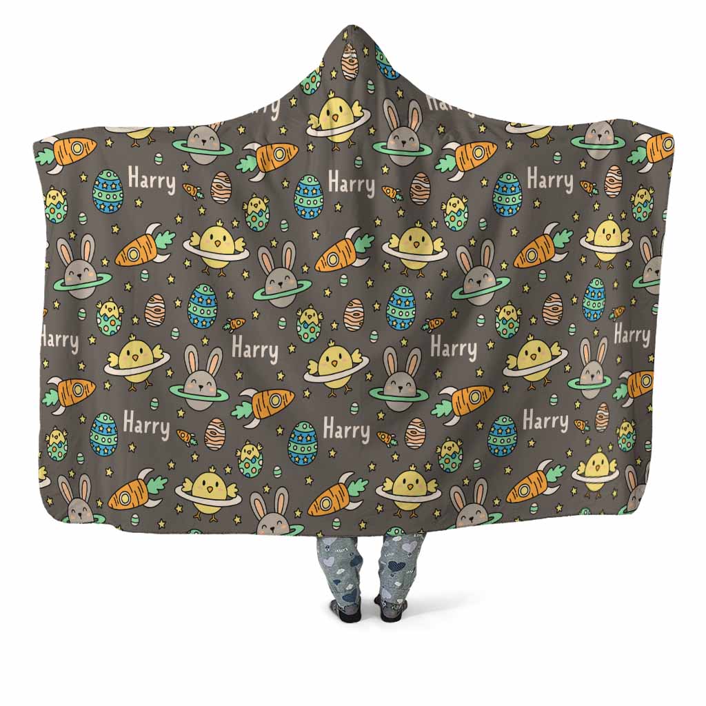 BOYS EASTER HOODED BLANKET 