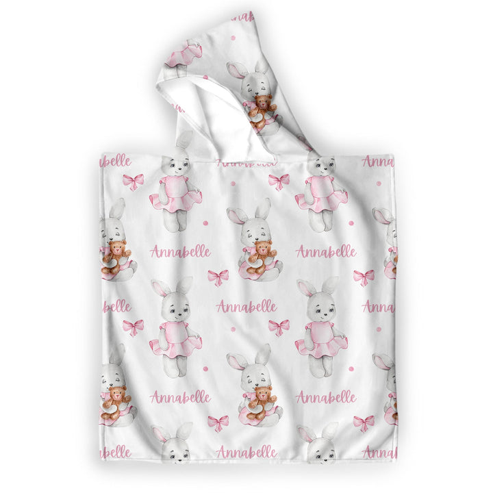 bunny kids hooded towel