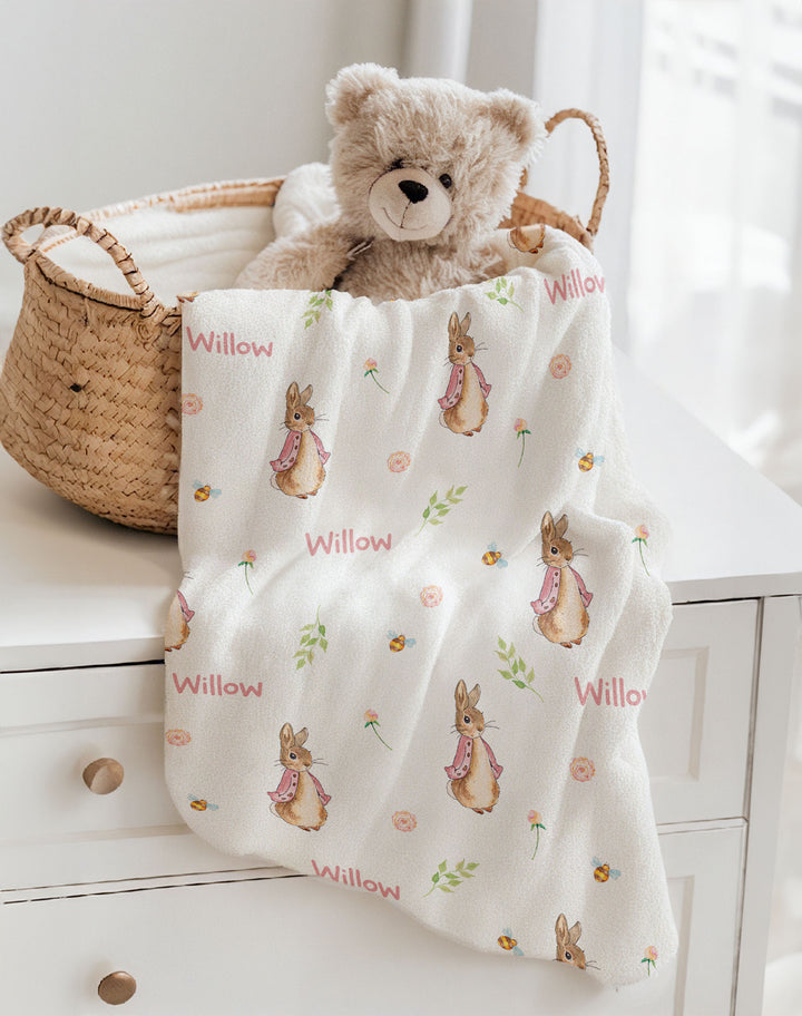 flopsy personalised baby blankets