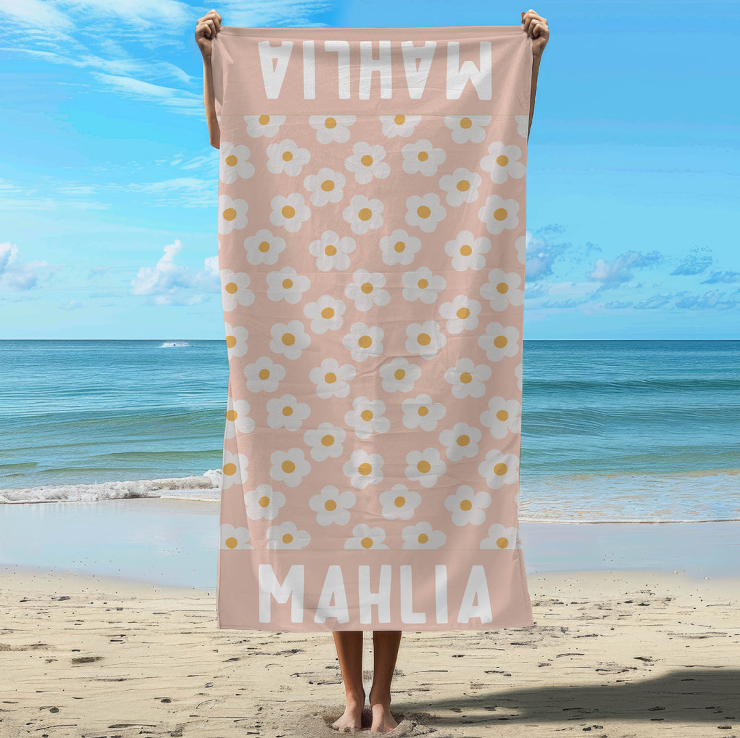 floral quick dry beach towel