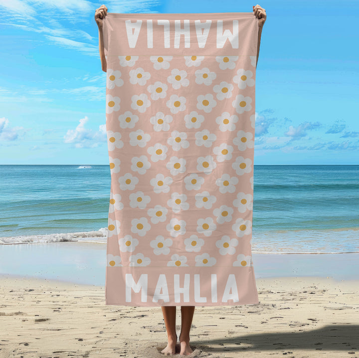 floral quick dry beach towel