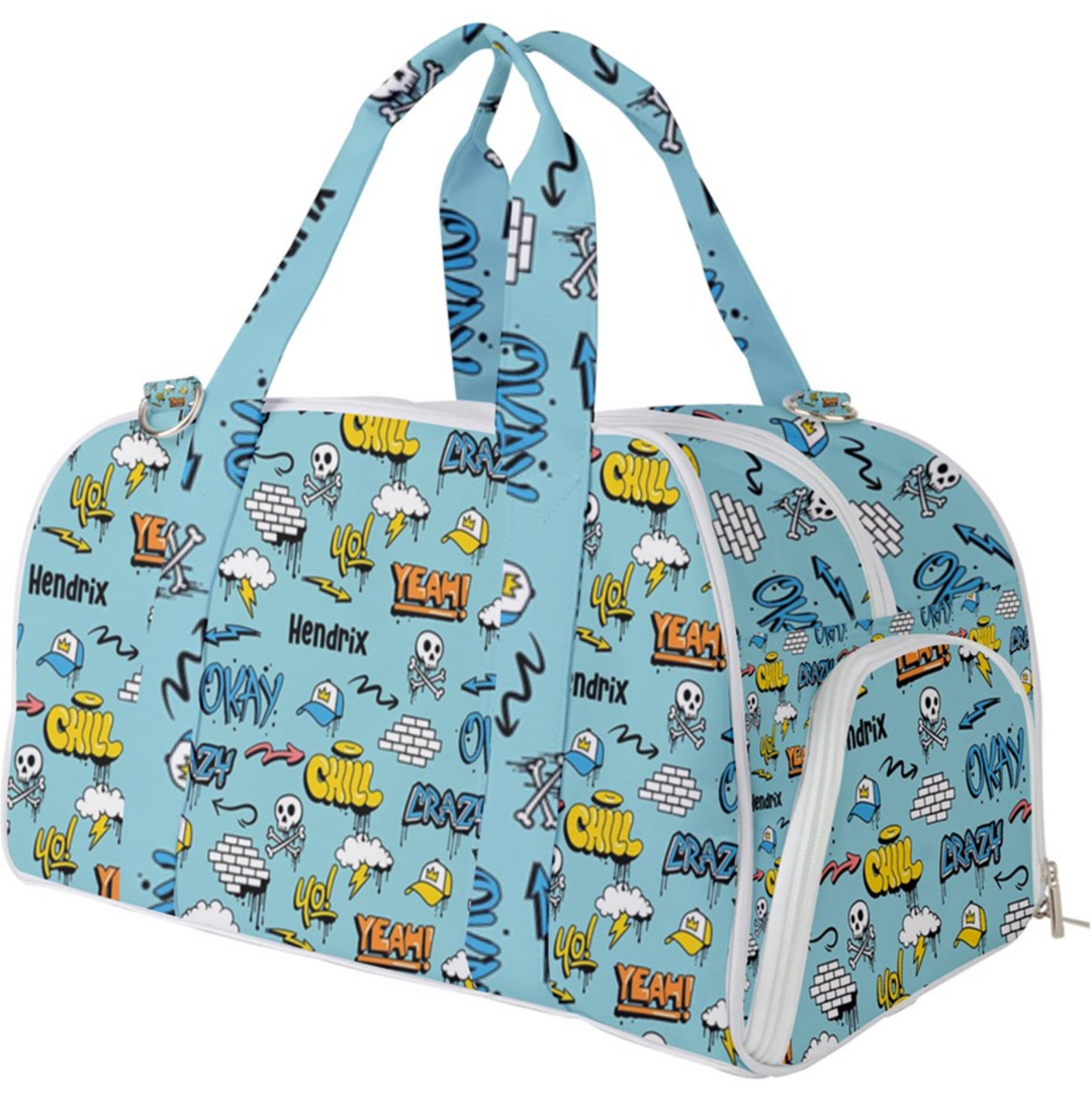 grafitti  boys travel bag