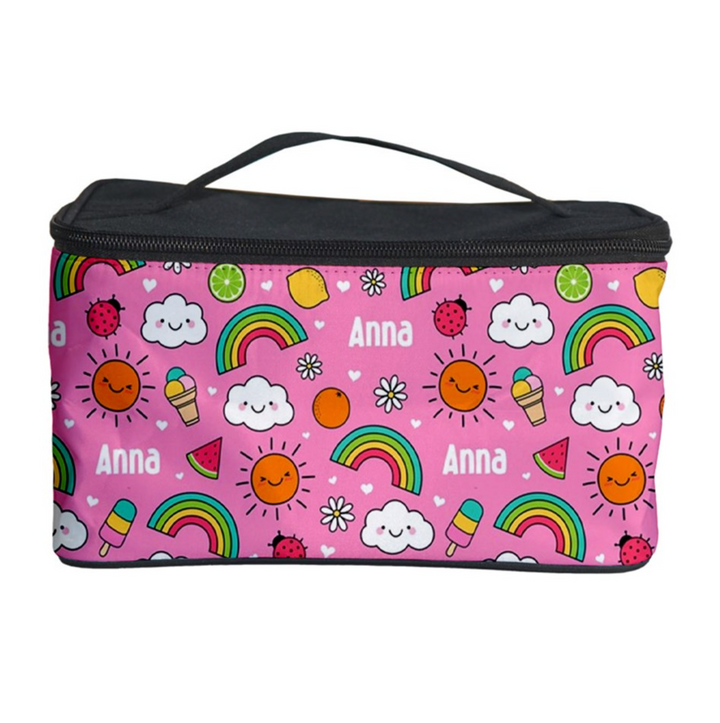 girls personalised cosmetic bag