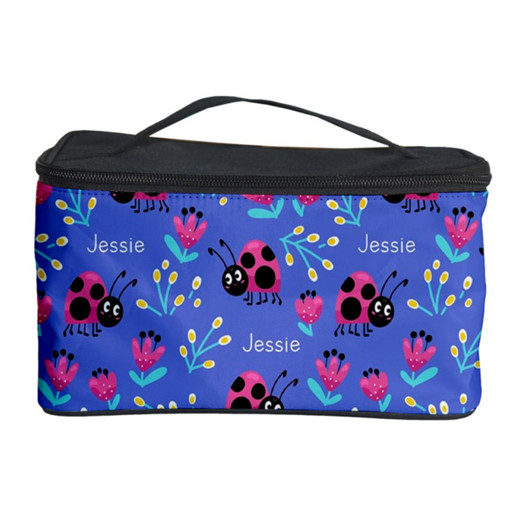 girls personalised cosmetic bag