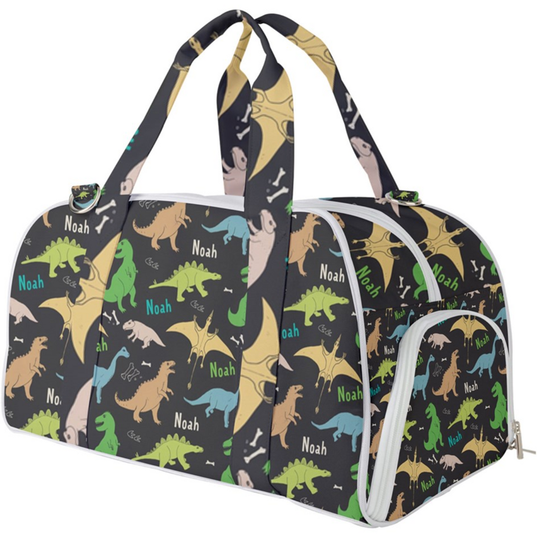 dinosaur kids duffle bag