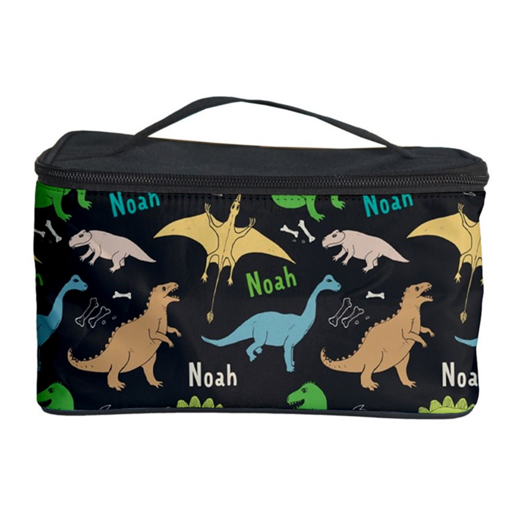 dinosaur personalised cosmetic bag