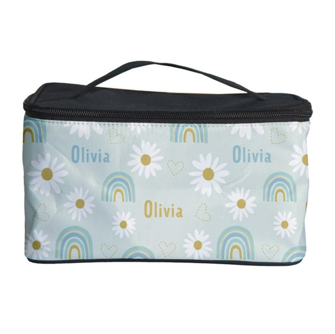 rainbow personalised cosmetic bag