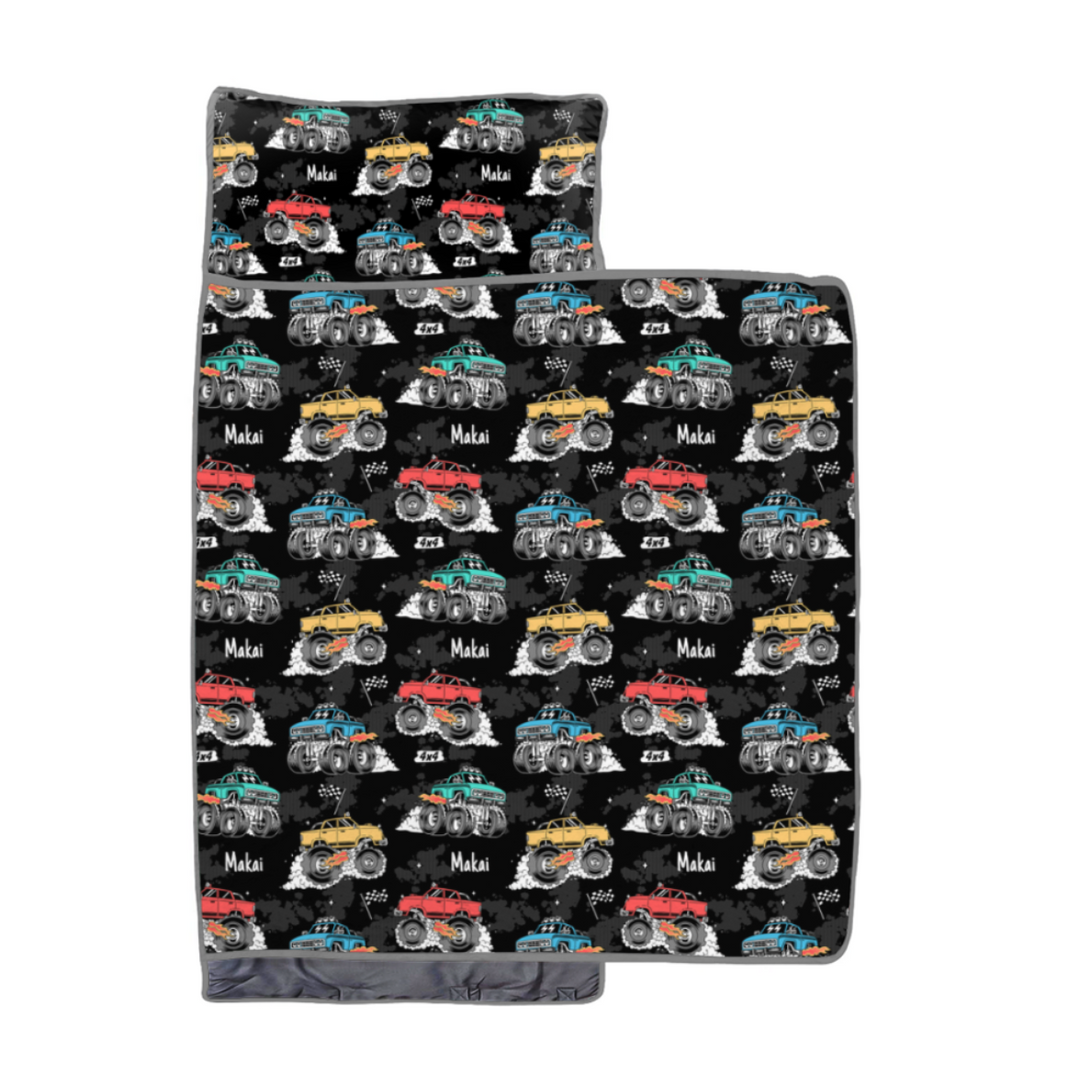 monster trucks nap mat