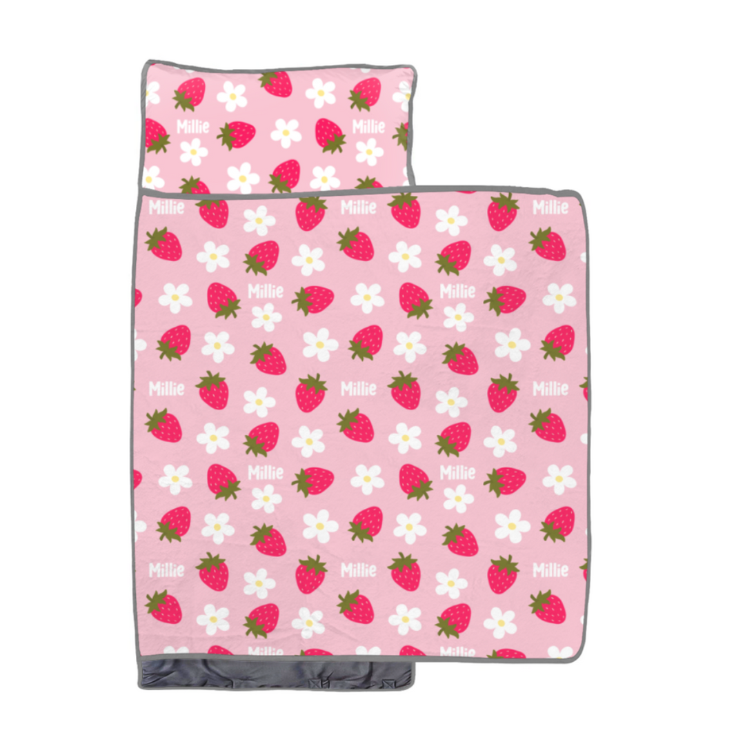 girls personalised nap mat