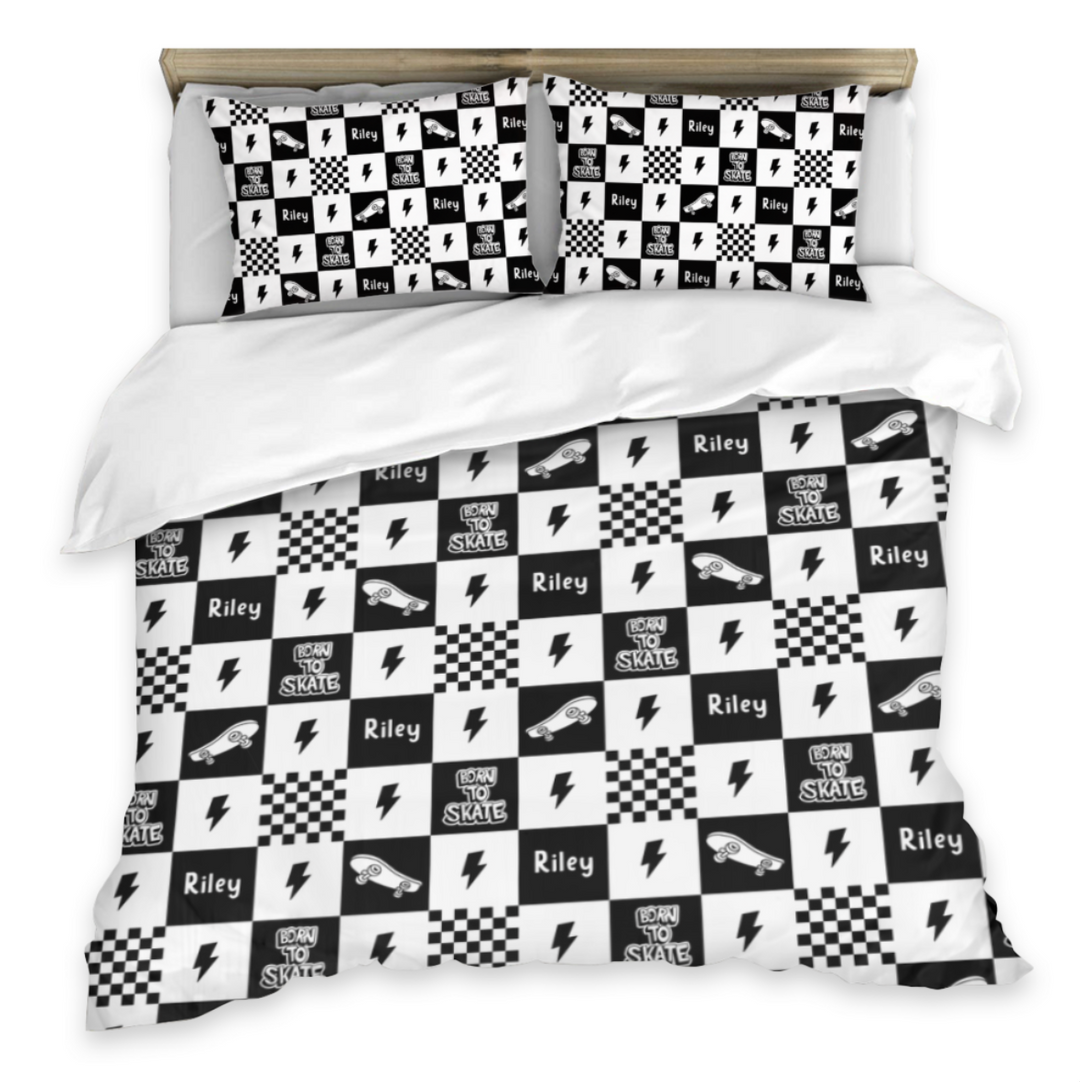 skateboarding double quilt cover