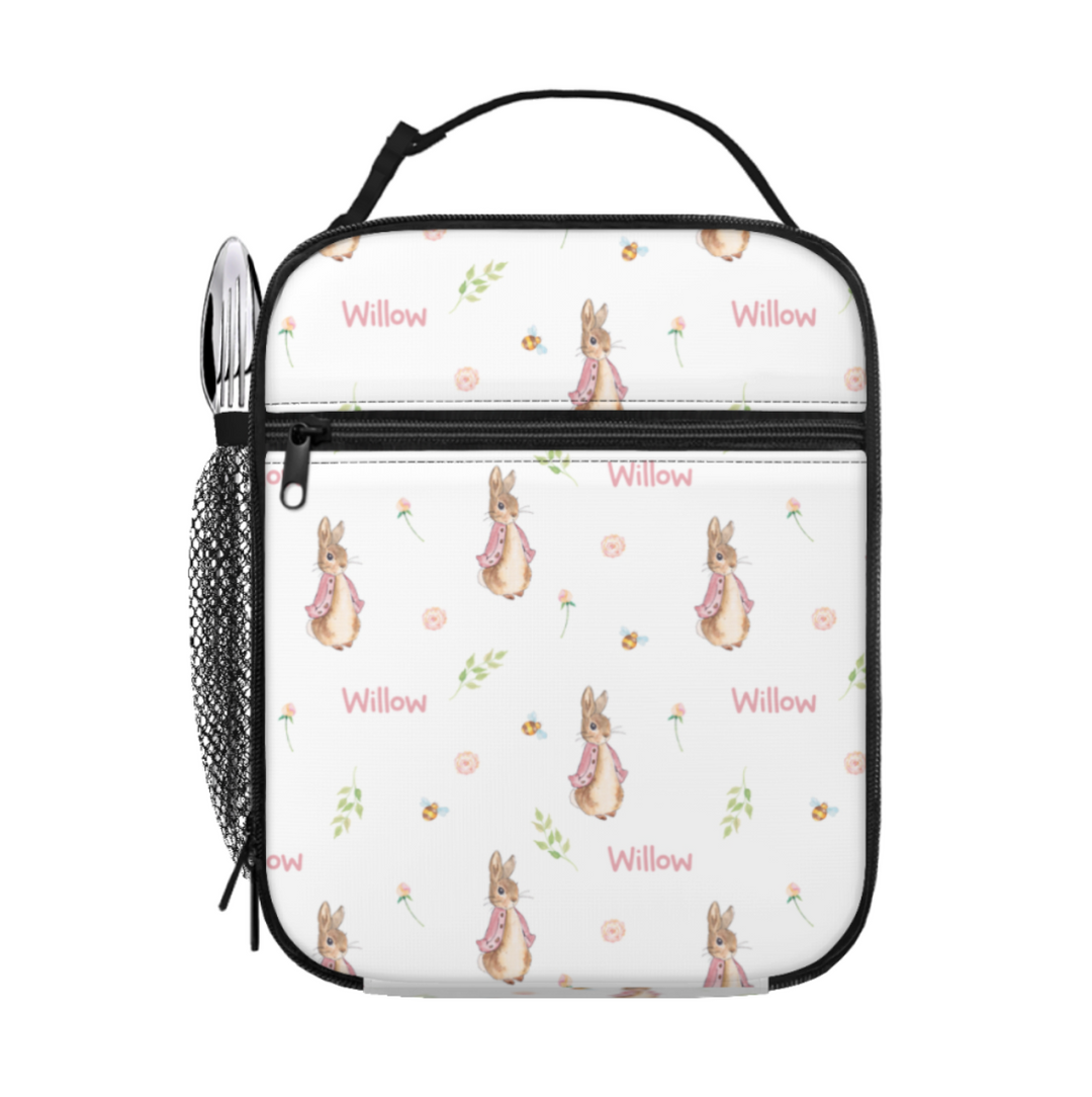 PINK PETER RABBIT LUNCH BAG