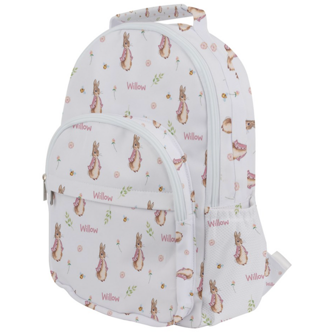 PINK PETER RABBIT PERSONALISED TODDLER BACKPACK