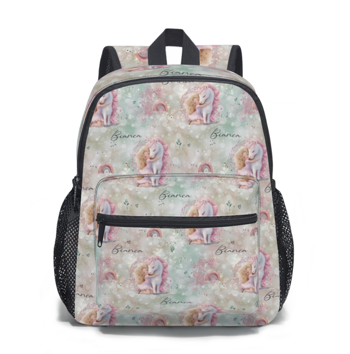 girls personalised daycare backpack