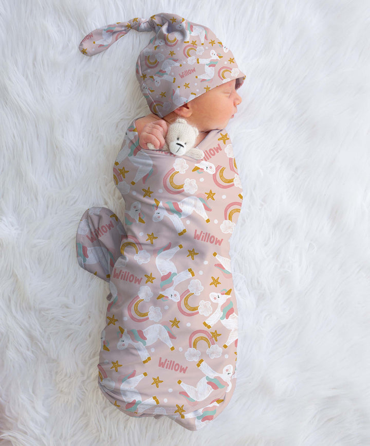 unicorn baby swaddle