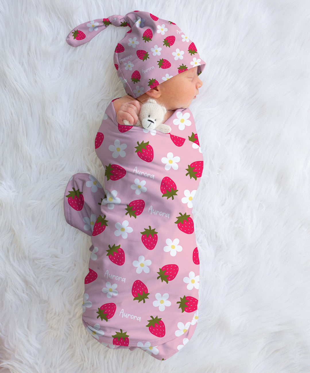 floral baby swaddle