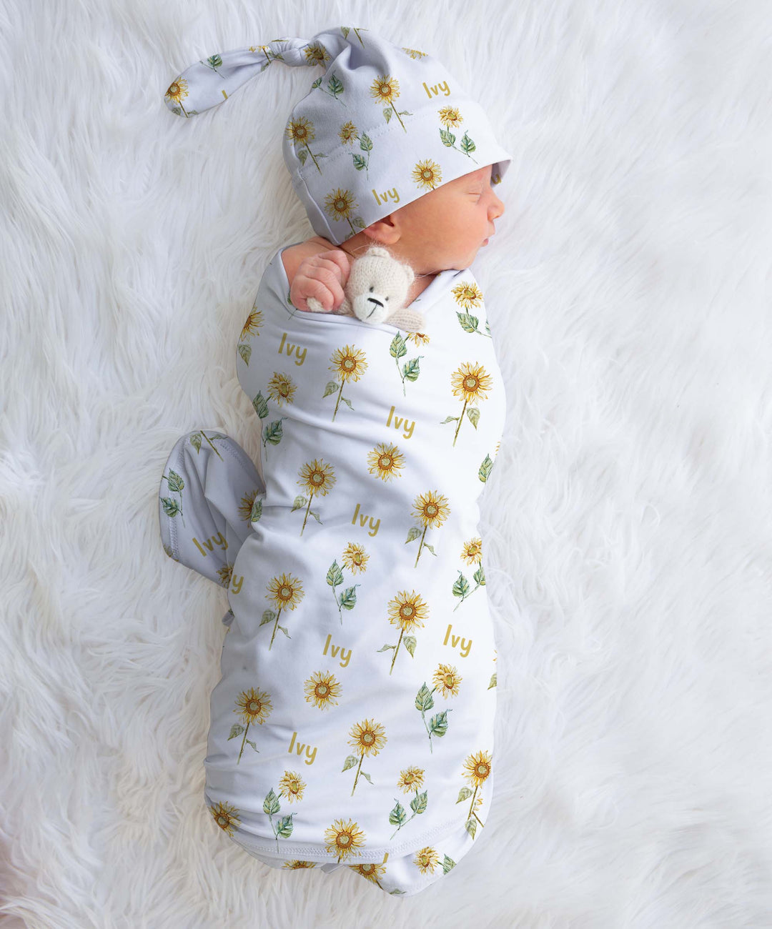 floral baby swaddle