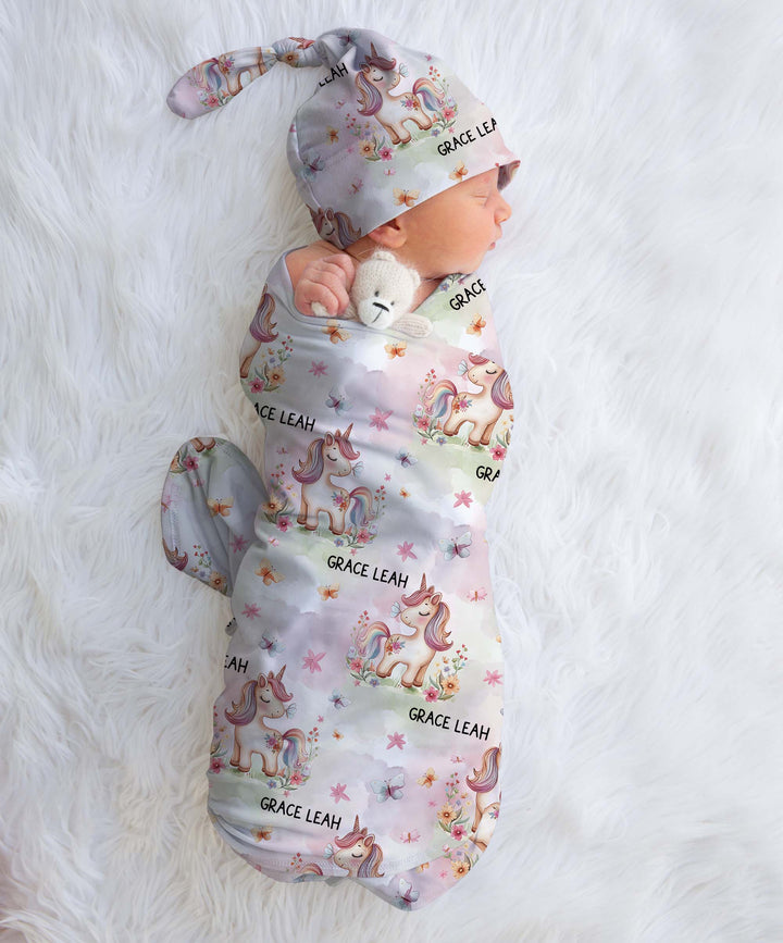 unicorn baby swaddle