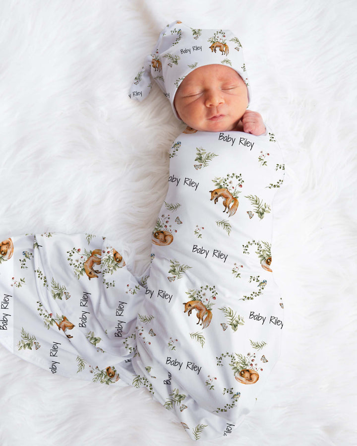 fox baby swaddle