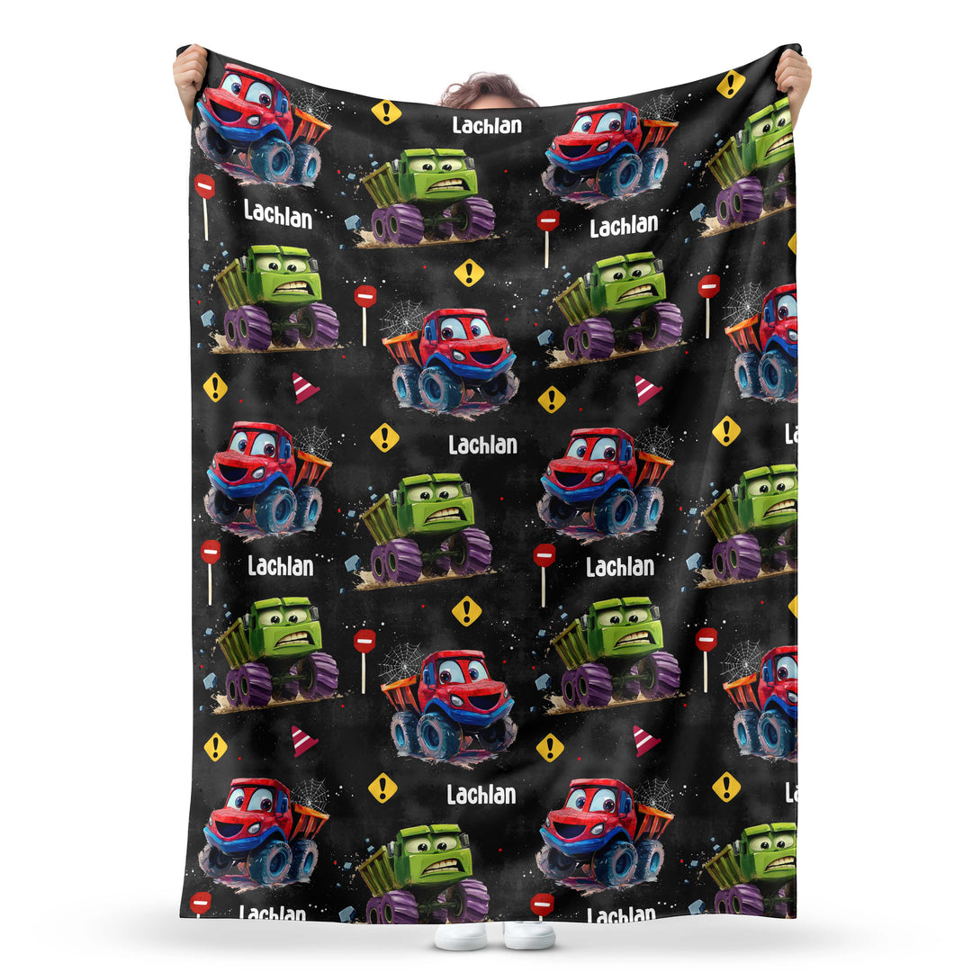 KIDS TRUCK BLANKET